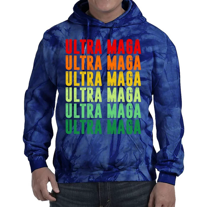 Ultra Maga Retro Vintage Tie Dye Hoodie