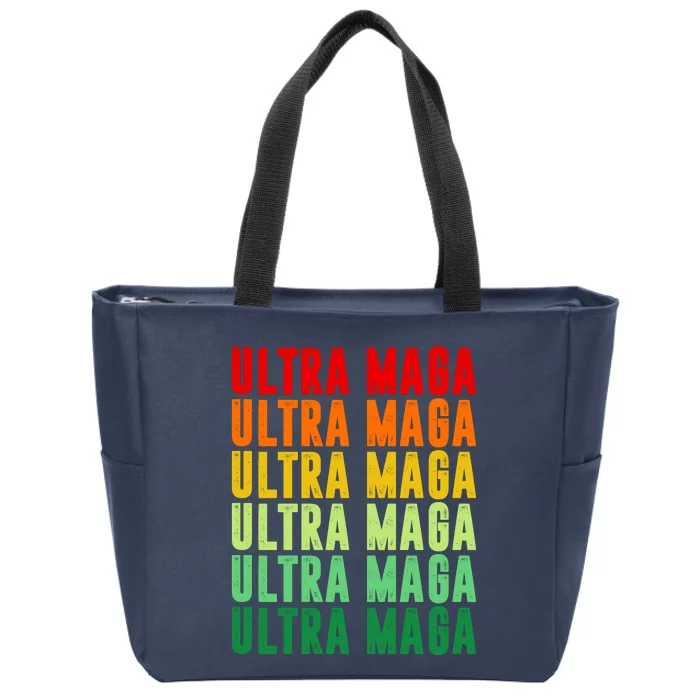 Ultra Maga Retro Vintage Zip Tote Bag