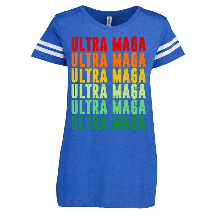 Ultra Maga Retro Vintage Enza Ladies Jersey Football T-Shirt