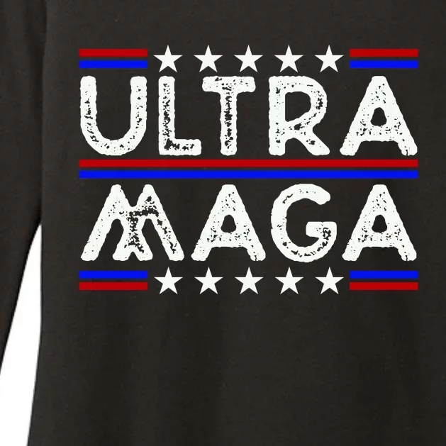 Ultra MAGA Retro Womens CVC Long Sleeve Shirt