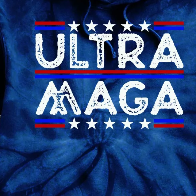 Ultra MAGA Retro Tie Dye Hoodie