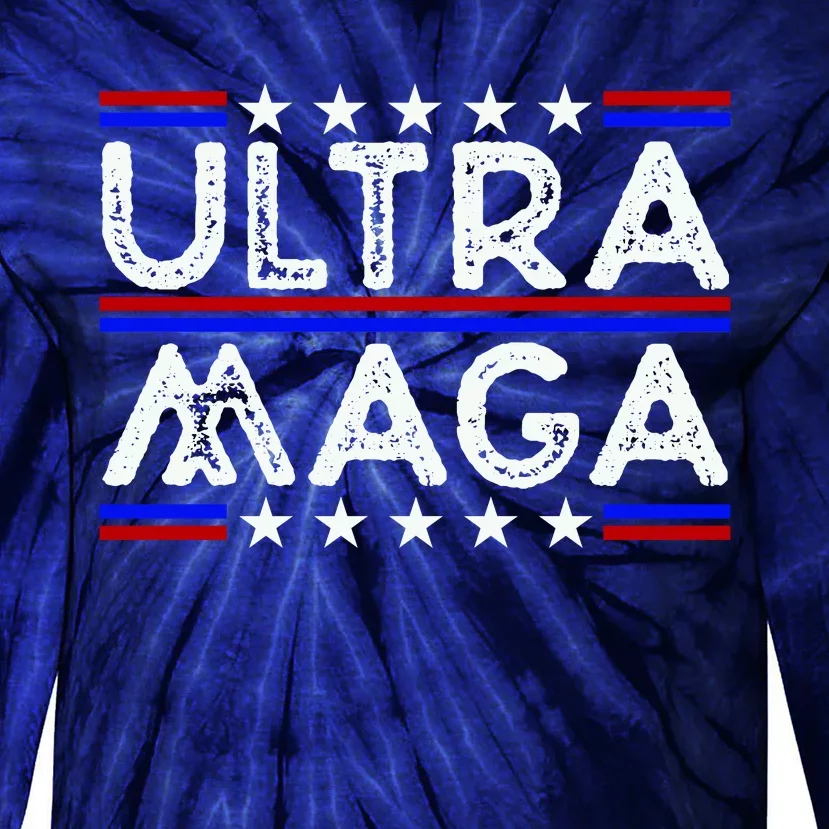 Ultra MAGA Retro Tie-Dye Long Sleeve Shirt