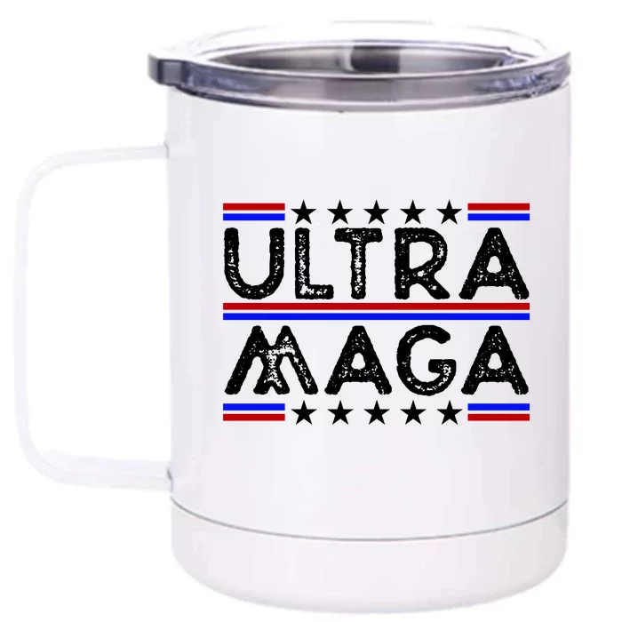 Ultra MAGA Retro Front & Back 12oz Stainless Steel Tumbler Cup