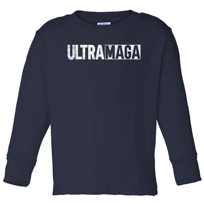 Ultra Maga Retro Vintage Design 1 Toddler Long Sleeve Shirt