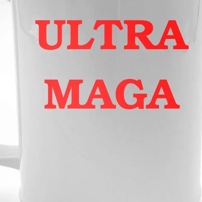 Ultra MAGA Red Trump 2024 Front & Back Beer Stein