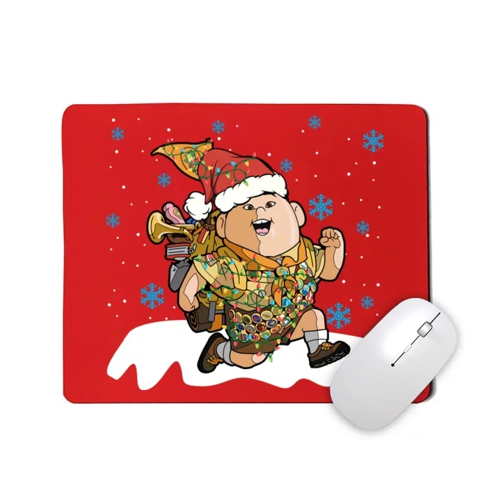 Up Movie Russell Christmas Light Up Russell Christmas Russell Mousepad