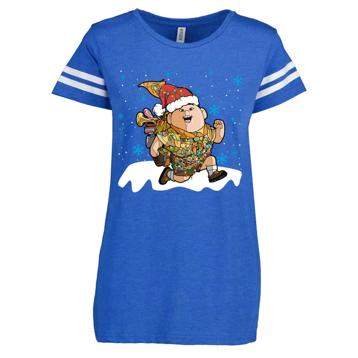 Up Movie Russell Christmas Light Up Russell Christmas Russell Enza Ladies Jersey Football T-Shirt