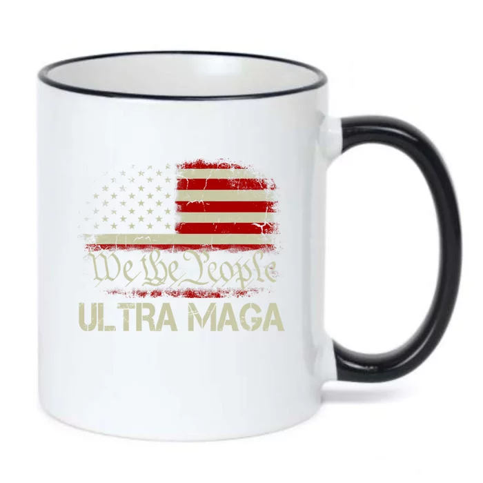 We The People Ultra MAGA Shirt Funny Anti Biden US Flag Pro Trump 2024 Black Color Changing Mug