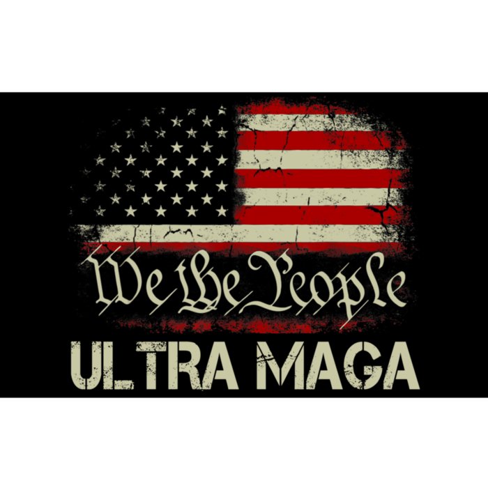 We The People Ultra MAGA Shirt Funny Anti Biden US Flag Pro Trump 2024 Bumper Sticker