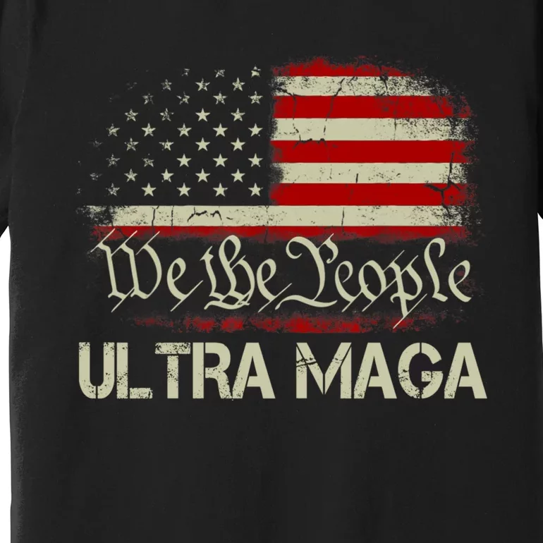 Trump 2024 Ultra Maga American Patriotic US Flag 4th Of July Shirt