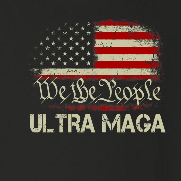 We The People Ultra MAGA Shirt Funny Anti Biden US Flag Pro Trump 2024 Toddler Long Sleeve Shirt