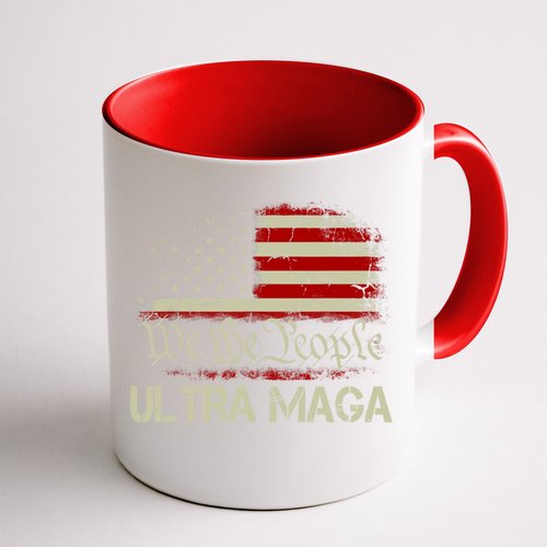 We The People Ultra MAGA Shirt Funny Anti Biden US Flag Pro Trump 2024 Coffee Mug