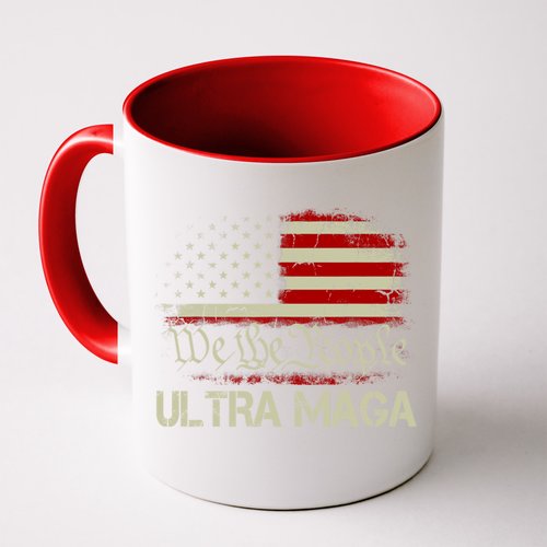 We The People Ultra MAGA Shirt Funny Anti Biden US Flag Pro Trump 2024 Coffee Mug
