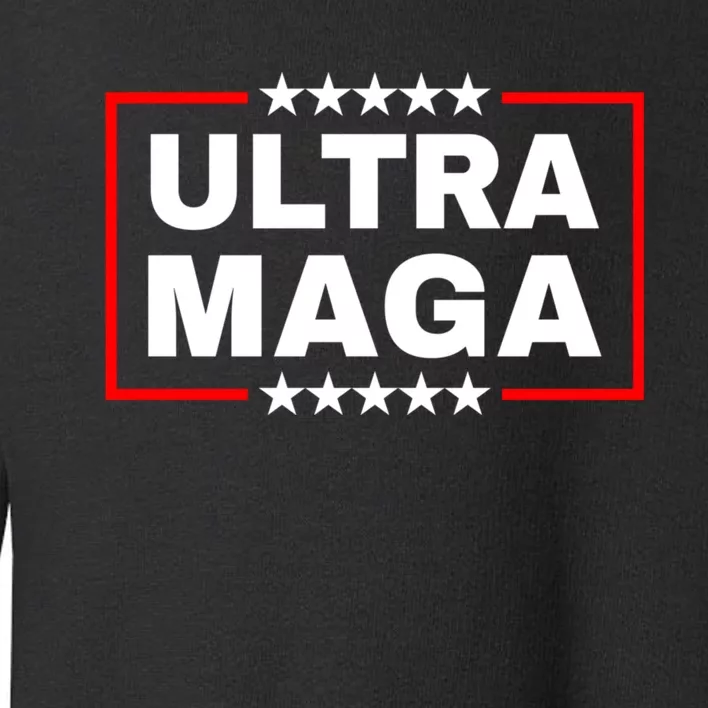 Trump 2024 Ultra MAGA Maga King Toddler Sweatshirt