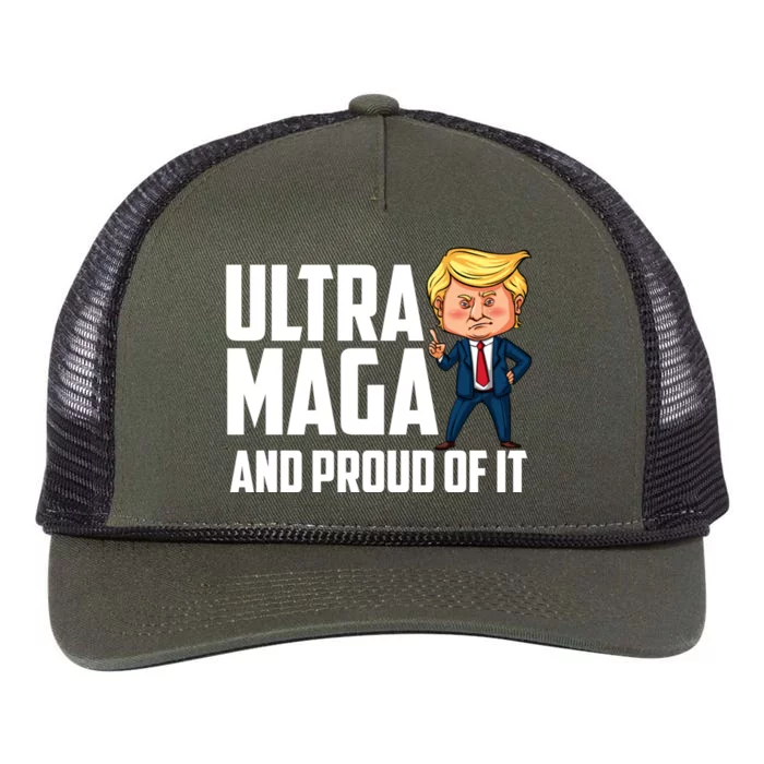 Ultra Maga Shirt Trump Ultra Maga And Proud Of It Retro Rope Trucker Hat Cap