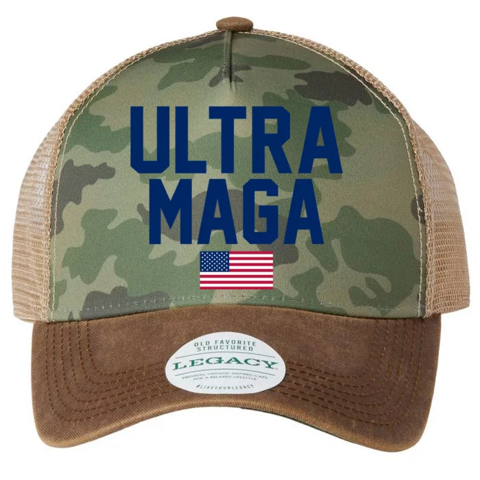 Ultra MAGA Shirt Maga King Funny Anti Biden American Flag Pro Trump Trendy Legacy Tie Dye Trucker Hat