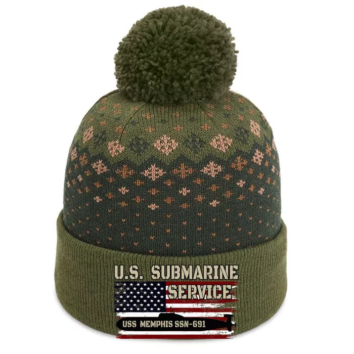 Uss Memphis Ssn691 Submarine Veterans Day FatherS Day The Baniff Cuffed Pom Beanie