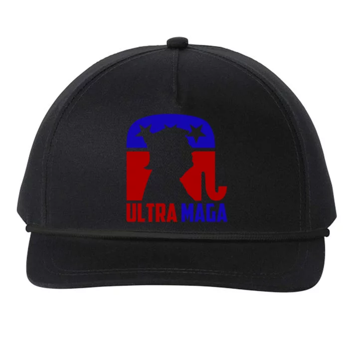 Ultra MAGA Shirt Pro Trump Funny Anti Biden Republican Gift Snapback Five-Panel Rope Hat