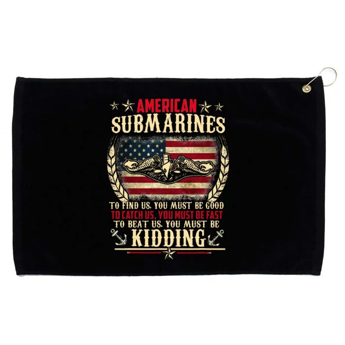 US Military Submarine Gifts For A Veteran Submariner Grommeted Golf Towel