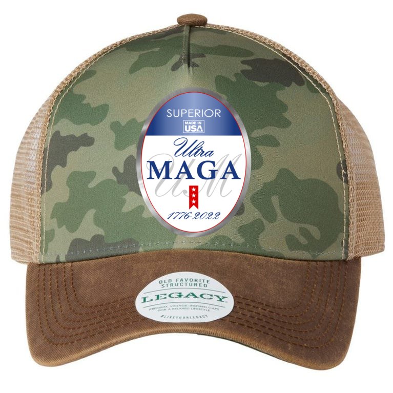 Ultra MAGA Superior 1776 2022 Parody Trump 2024 Anti Biden Legacy Tie Dye Trucker Hat