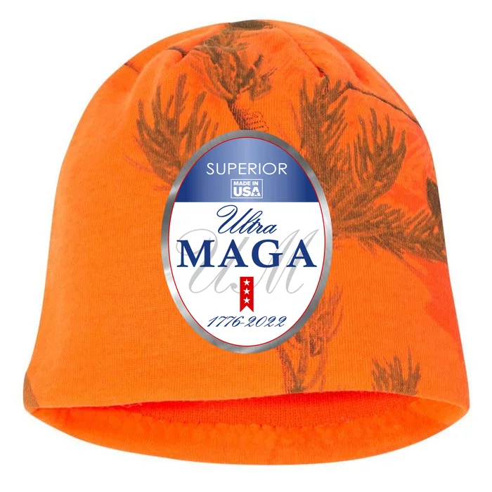 Ultra MAGA Superior 1776 2022 Parody Trump 2024 Anti Biden Kati - Camo Knit Beanie