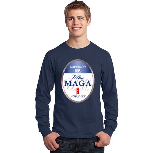 Ultra MAGA Superior 1776 2022 Parody Trump 2024 Anti Biden Long Sleeve Shirt