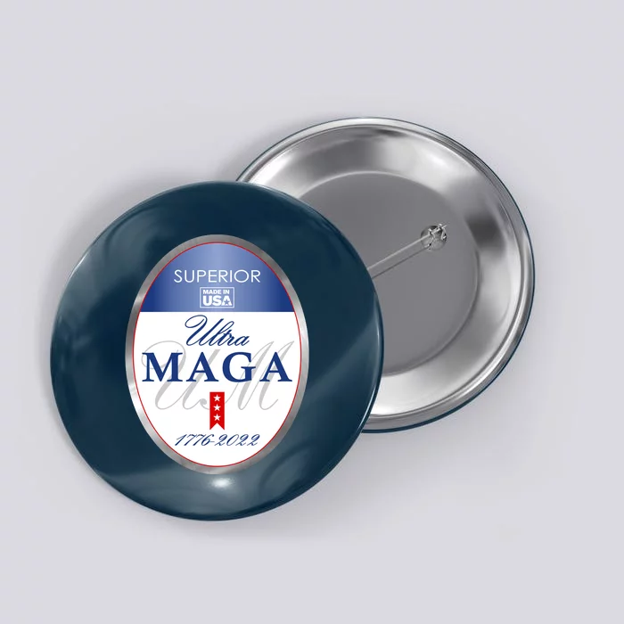 Ultra MAGA Superior 1776 2022 Parody Trump 2024 Anti Biden Button