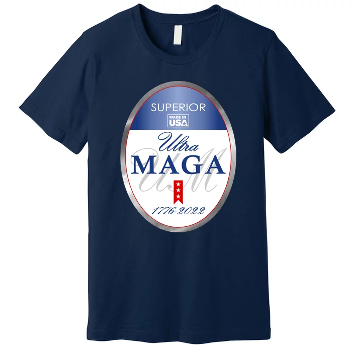 Ultra MAGA Superior 1776 2022 Parody Trump 2024 Anti Biden Premium T-Shirt