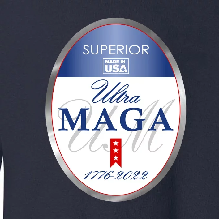 Ultra MAGA Superior 1776 2022 Parody Trump 2024 Anti Biden Toddler Sweatshirt
