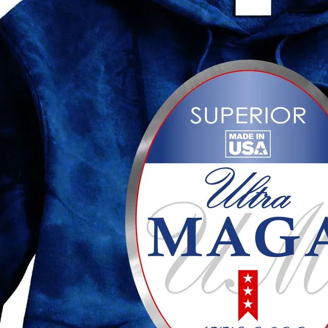 Ultra MAGA Superior 1776 2022 Parody Trump 2024 Anti Biden Tie Dye Hoodie