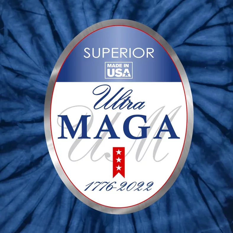 Ultra MAGA Superior 1776 2022 Parody Trump 2024 Anti Biden Tie-Dye T-Shirt