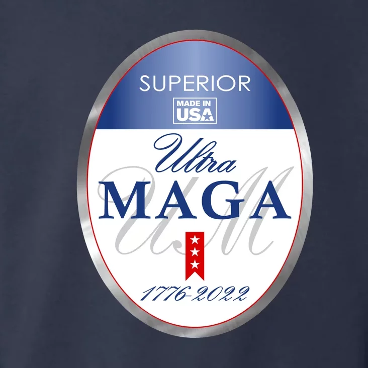 Ultra MAGA Superior 1776 2022 Parody Trump 2024 Anti Biden Toddler Hoodie