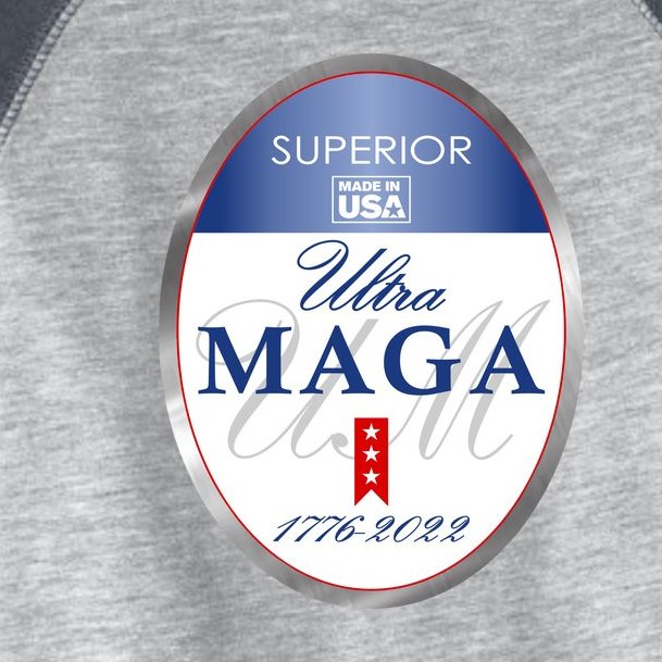 Ultra MAGA Superior 1776 2022 Parody Trump 2024 Anti Biden Toddler Fine Jersey T-Shirt