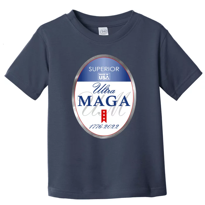 Ultra MAGA Superior 1776 2022 Parody Trump 2024 Anti Biden Toddler T-Shirt