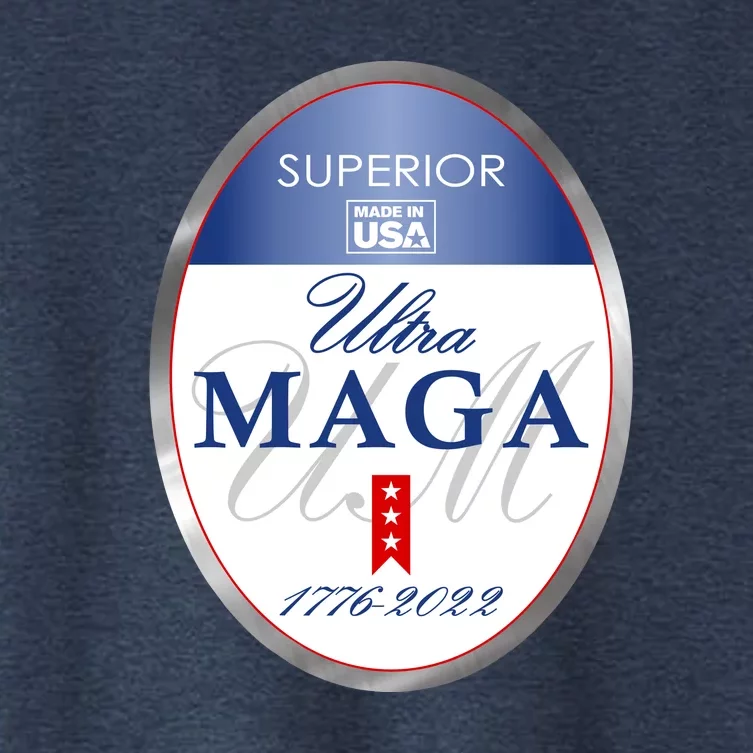 Ultra MAGA Superior 1776 2022 Parody Trump 2024 Anti Biden Women's Crop Top Tee