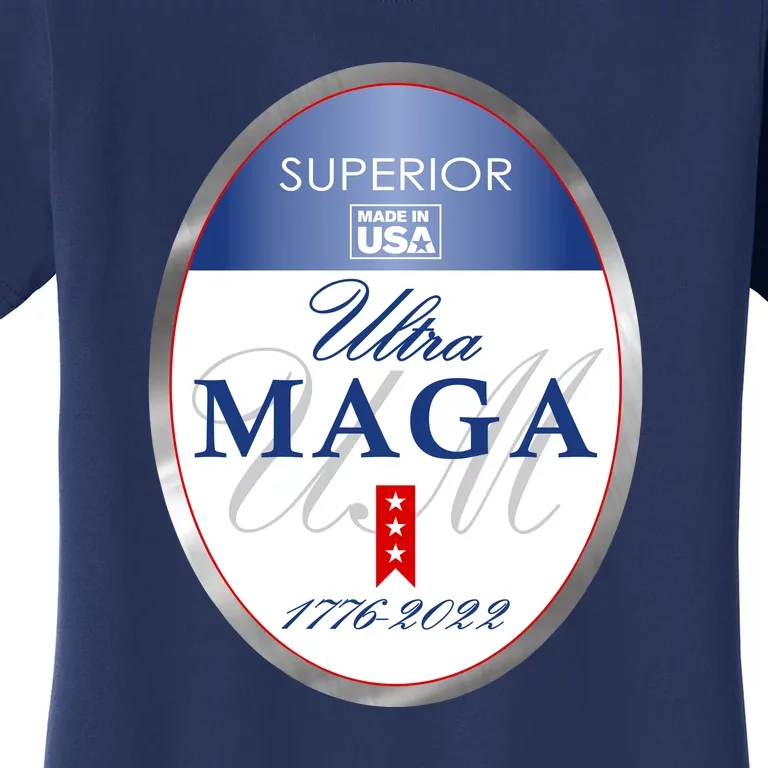 Ultra MAGA Superior 1776 2022 Parody Trump 2024 Anti Biden Women's T-Shirt