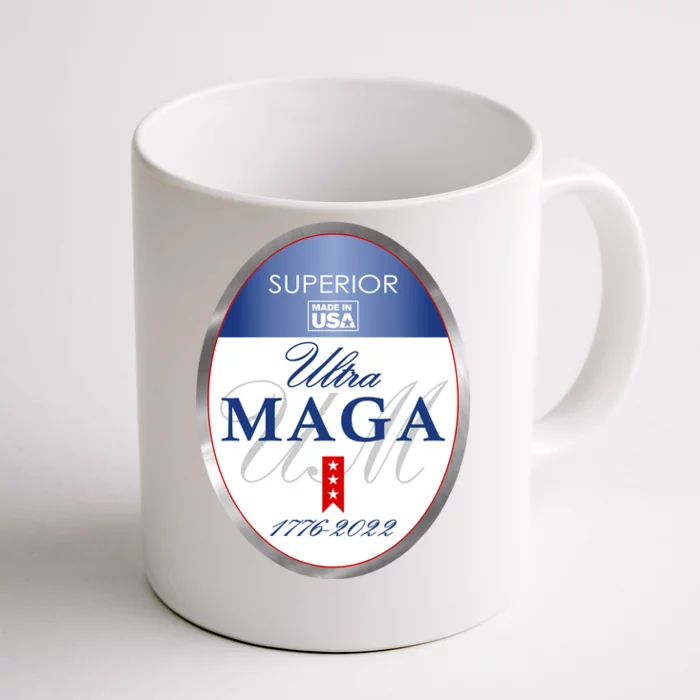 Ultra MAGA Superior 1776 2022 Parody Trump 2024 Anti Biden Front & Back Coffee Mug