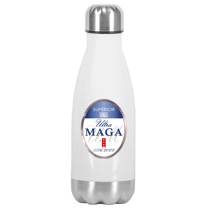 Ultra MAGA Superior 1776 2022 Parody Trump 2024 Anti Biden Stainless Steel Insulated Water Bottle