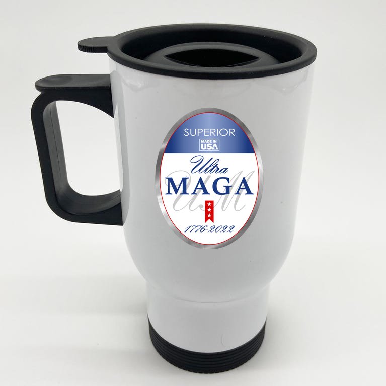 Ultra MAGA Superior 1776 2022 Parody Trump 2024 Anti Biden Stainless Steel Travel Mug