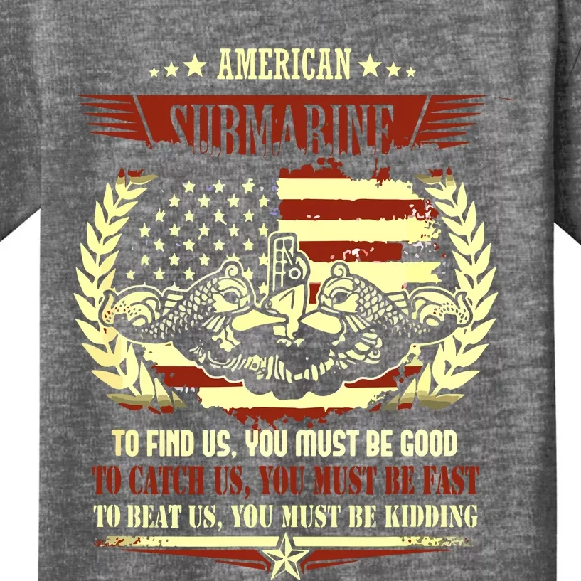 US Military Submarine Gift For A Veteran Submariner Kids T-Shirt