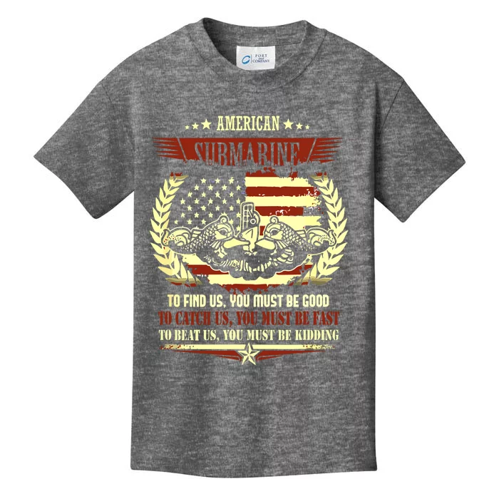 US Military Submarine Gift For A Veteran Submariner Kids T-Shirt