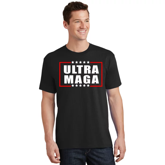 Ultra Maga Slogan With Stars Graphic T-Shirt