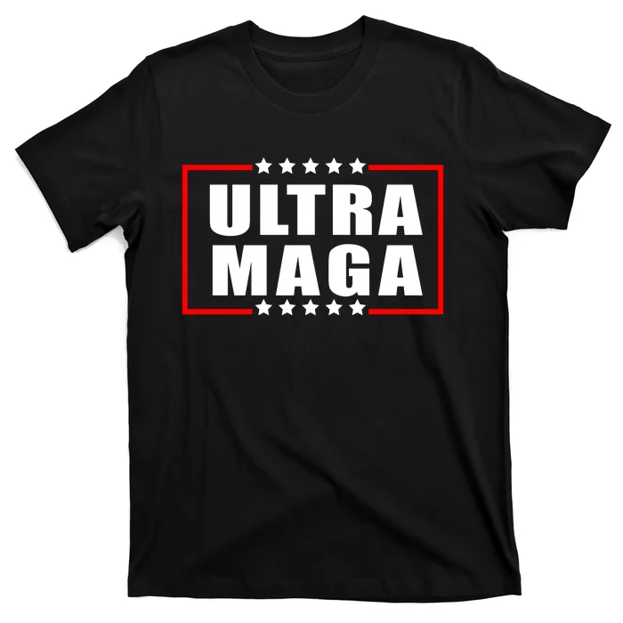 Ultra Maga Slogan With Stars Graphic T-Shirt