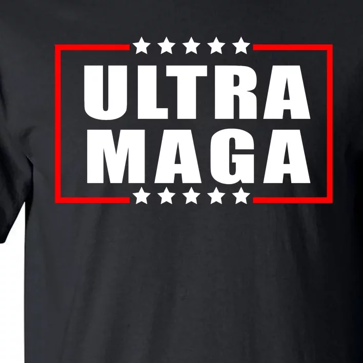 Ultra Maga Slogan With Stars Graphic Tall T-Shirt