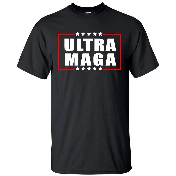 Ultra Maga Slogan With Stars Graphic Tall T-Shirt