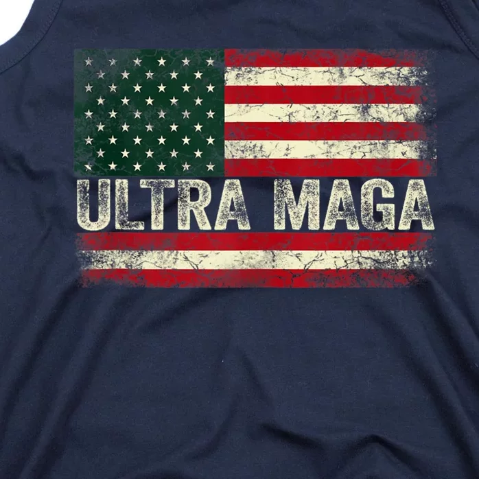 Ultra Maga Shirt US Flag Tee USA Top American Ultra Mega Tank Top