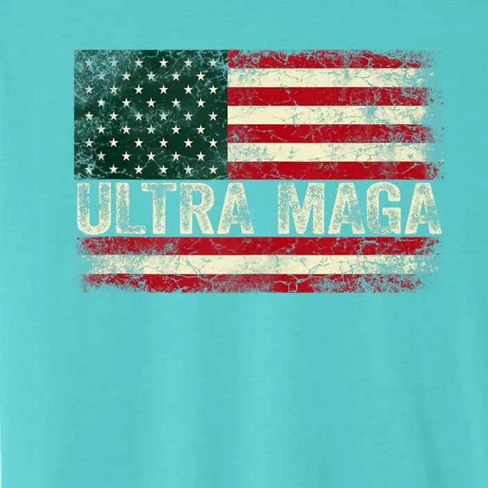 Ultra Maga Shirt US Flag Tee USA Top American Ultra Mega ChromaSoft Performance T-Shirt