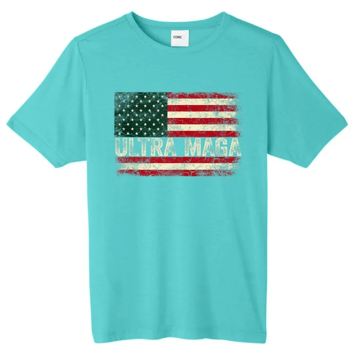 Ultra Maga Shirt US Flag Tee USA Top American Ultra Mega ChromaSoft Performance T-Shirt