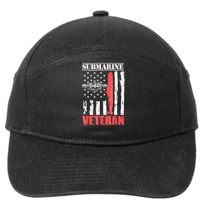 Us Military Submarine For A Veteran Submariner 7-Panel Snapback Hat