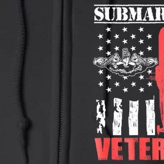 Us Military Submarine For A Veteran Submariner Full Zip Hoodie